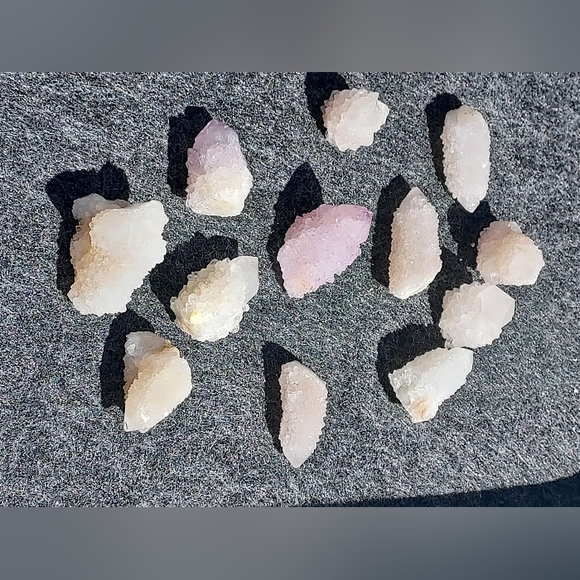 LOT! Spirit CrystalsyPineapple Quartz Crystals Purple Amethyst Quartz Crystals - Picture 8 of 16